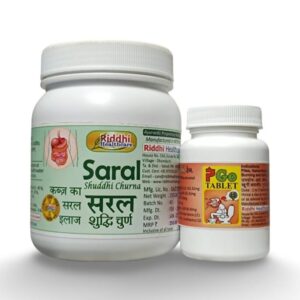 Ayurvedic Treatment for Piles - Riddhi Healthcare's P Go Tablet and Saral Shuddhi Churna Combo Pack for Complete Piles Relief