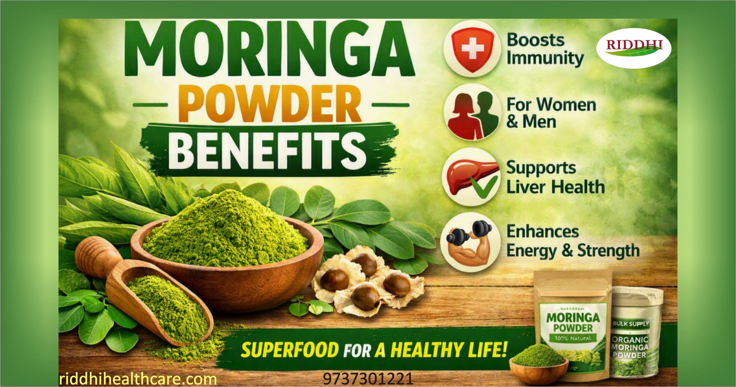Moringa Powder Benifits, a detailed expalination.