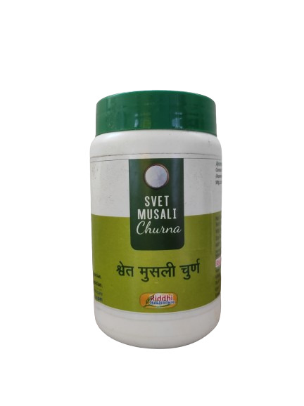 Safed Musli Churna - Pure Ayurvedic Powder for Natural Energy & Stamina (100g) 1 Riddhi's Safed Musli Churna - Pure Ayurvedic Powder for Natural Energy, Stamina and Vitality Support, 100g Bottle